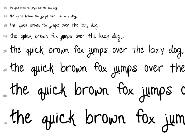 Promised Freedom font waterfall